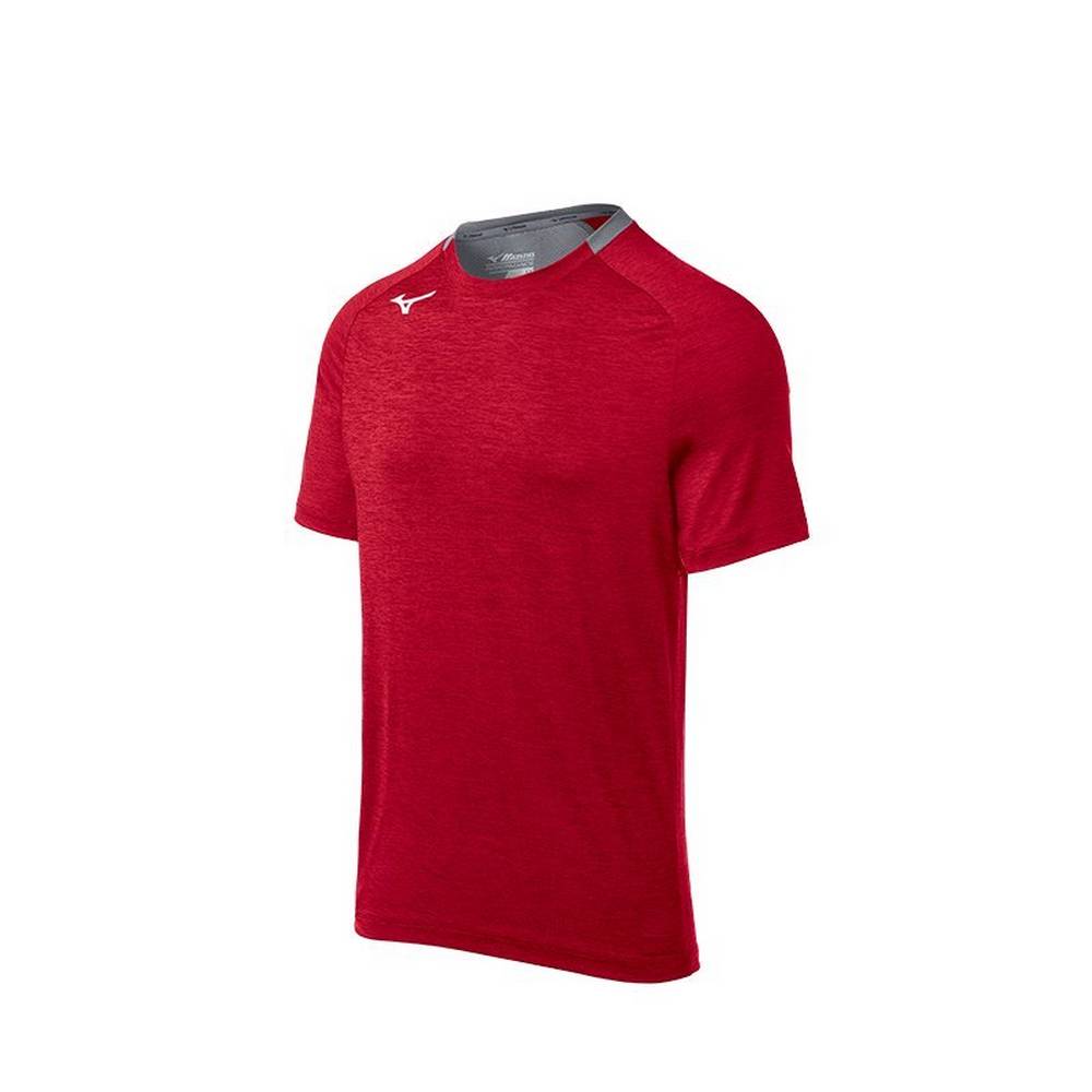 Mizuno Men's Alpha Short Sleeve T-Shirts Red (530050-NDL)